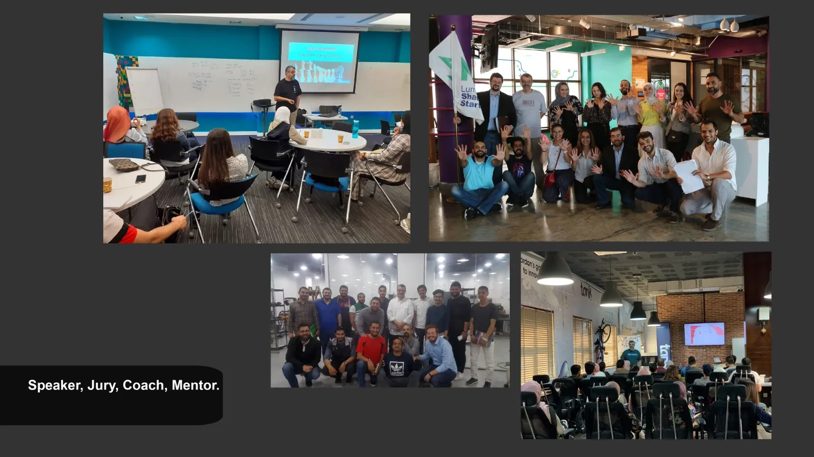 Speaking, judging, and mentoring at design and startup events